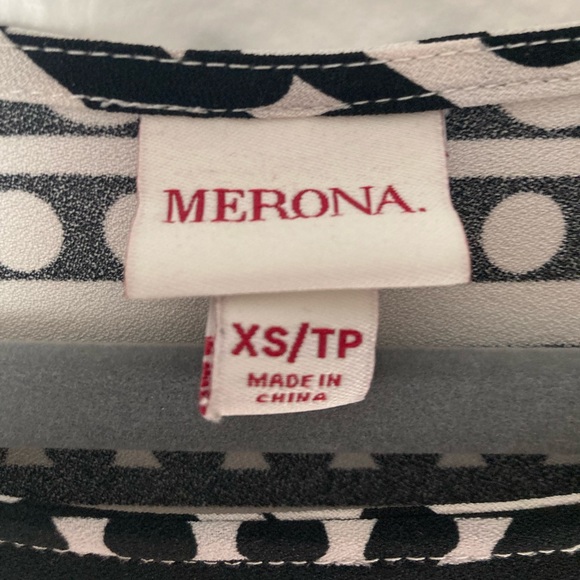 Merona Black & White Short Sleeve Dress from Target - Picture 4 of 4